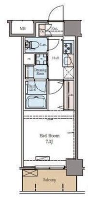 ラグゼナ秋葉原の間取り画像