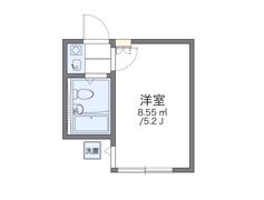レオパレス中台第2の間取り画像