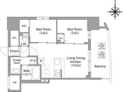 コンフォリア・リヴ大阪本町の間取り画像