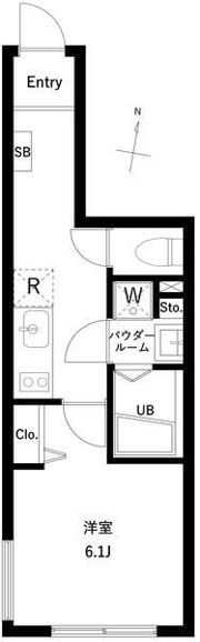 WHARF蒲田westの間取り画像