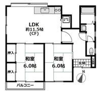 神大寺3丁目戸建の間取り画像