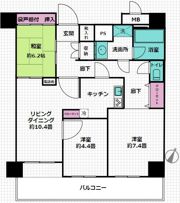 横浜公園通り弐番館の間取り画像