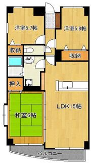 ミラベル嵐ヶ丘の間取り画像
