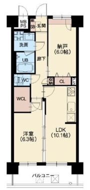 スプランディッド難波WESTIIの間取り画像