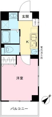 みおつくし堂島Ⅱの間取り画像