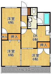 グランドハイツ湯川の間取り画像