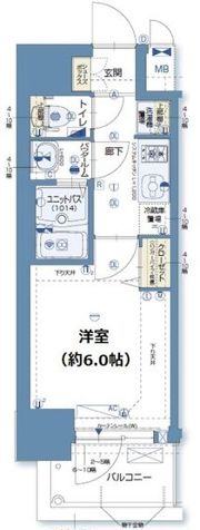 グランカリテ北梅田の間取り画像