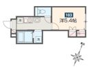 MELDIA矢川Ⅱの間取り画像