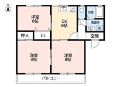サンシティー原の間取り画像