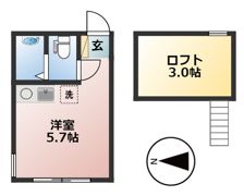 ユナイトアクシス東門前の間取り画像