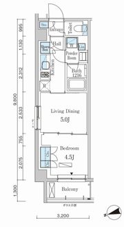 パークアクシス市谷左内町の間取り画像