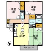 インフォレスト B棟の間取り画像