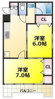 宇佐見マンションの間取り画像