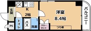 グリーンロード山手の間取り画像