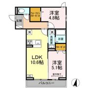 カサベルテ鹿骨の間取り画像