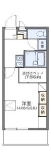 レオパレス東一宮の間取り画像