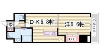 プレジール三ノ宮Ⅱの間取り画像