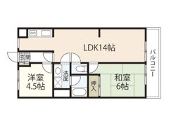 楠マンションBの間取り画像