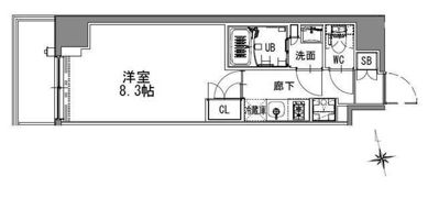 S-RESIDENCE浅草の間取り画像