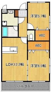 医生ヶ丘ヴァレンシア A棟の間取り画像