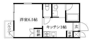 ジャンヌ喜与町の間取り画像