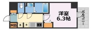 アドバンス大阪メルディアの間取り画像