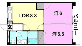 スカイコートの間取り画像