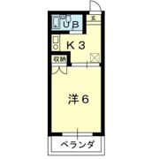 コーポひがしの間取り画像