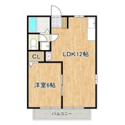 ツインヒルズBの間取り画像