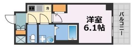 エスリード弁天町NORTH RESIDENCEの間取り画像