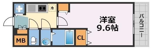 クリスタルグランツ心斎橋EASTの間取り画像