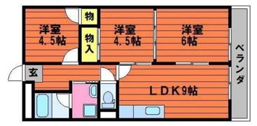 カウル十日市の間取り画像
