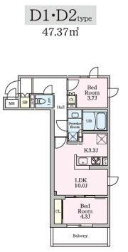 リビオメゾン大岡山の間取り画像