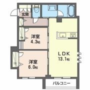ガーデンコート東が丘の間取り画像