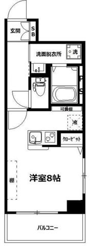 心園コーポの間取り画像