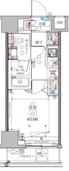 クレヴィスタ品川西大井Ⅱの間取り画像