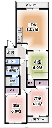 パステルIKEDAの間取り画像