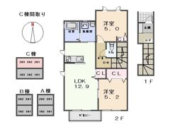 スイートCの間取り画像
