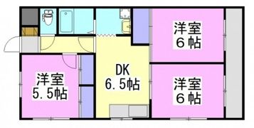 旭グリーンハイツの間取り画像