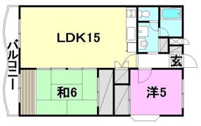 シャルマン市坪の間取り画像