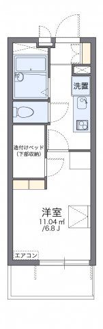 レオパレス八右衛門の間取り画像