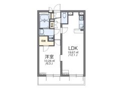 レオパレスサーティーンストーンⅢの間取り画像