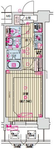 ソルテラス大阪BAY STATION SIDEの間取り画像