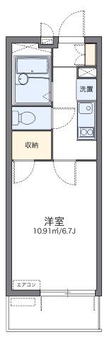 レオパレスシャルマン タナカⅡの間取り画像