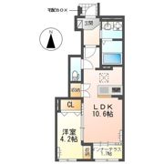 仮）犬山市裏之門新築アパートの間取り画像