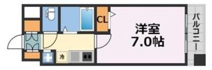 エステムコート難波サウスプレイスの間取り画像