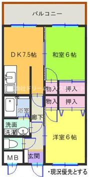 ニューライズマンションの間取り画像