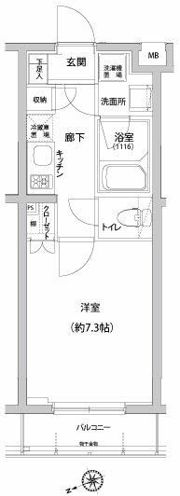 ハーモニーレジデンス西荻窪の間取り画像