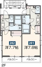 MELDIA南与野Ⅳの間取り画像