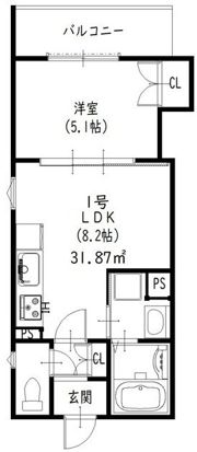 クリエオーレ牧野本町の間取り画像